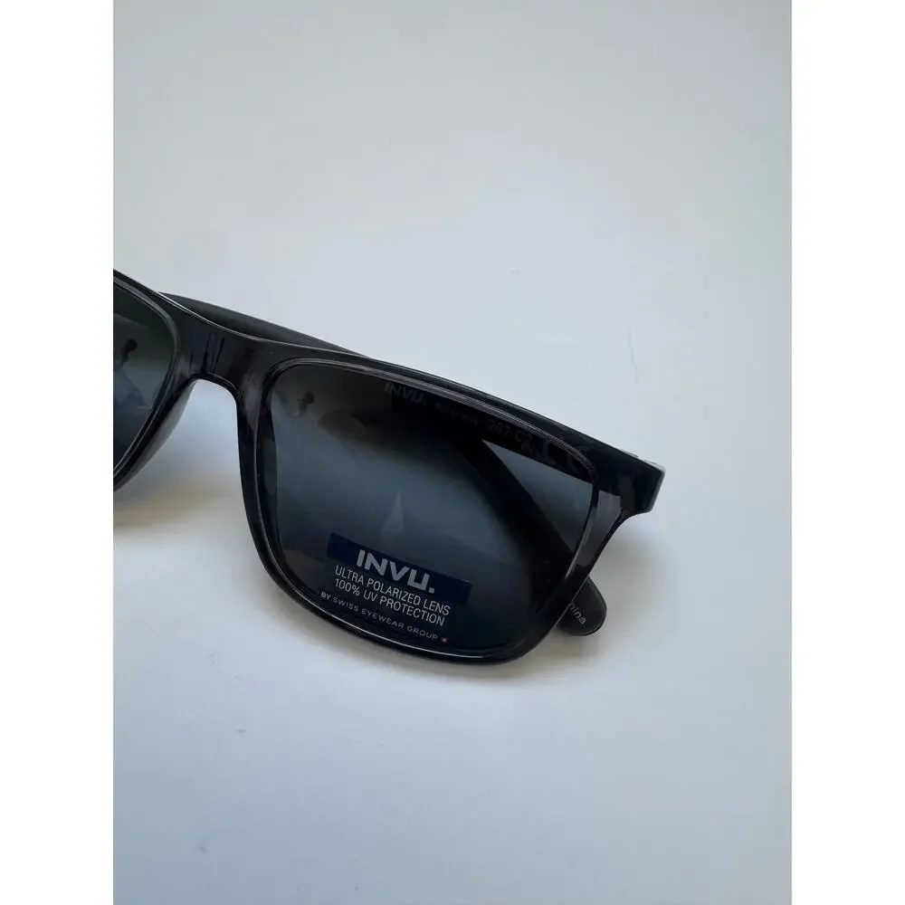 NEW Invu Polarized gray clear sunglasses